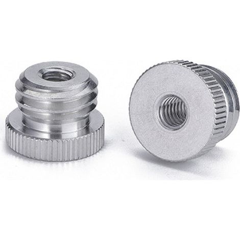 Adaptateur de vis 1/4''-20 vers 5/8''-11 pour trépied laser, BGHYHYHI, argent (1/5)