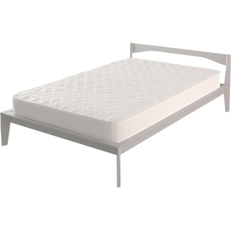 Coprimaterasso Impermeabile 1 Piazza e Mezzo in Poliestere 120 gr/mq Safe Bianco (1/5)