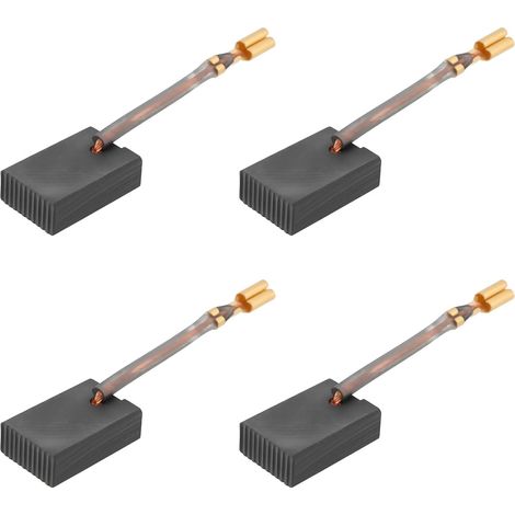 Lot de 4 Balais de Charbon de Moteur de Rechange Pièce de Réparation 6 X 12 X 18 Mm Adaptés Aux Outils électriques (1/5)