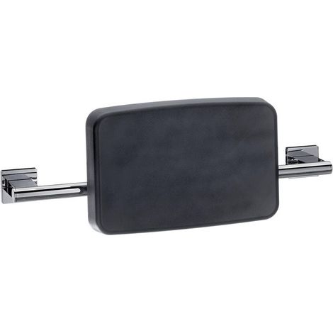 Soporte de espalda Emco SYSTEM 2 negro. con soporte de pared cromado