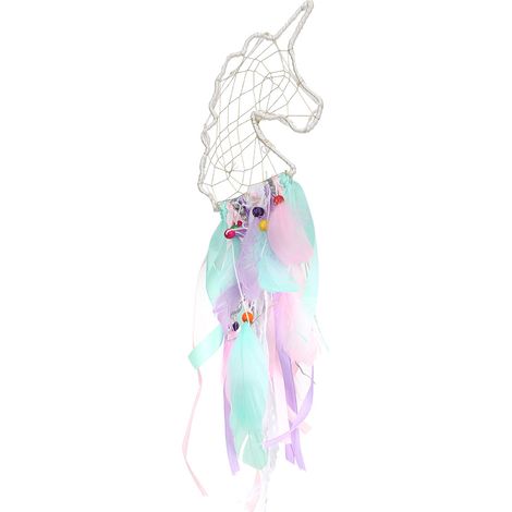 1 Attrape-rêves, plumes naturelles, perles bois, lumière intégrée, décoration chambre salon(Q3 : Nouveaux produits pour le mois d'août) (1/5)