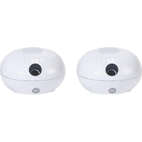 Set mit 2 Mini-Duftdiffusoren, Aromatherapiegerät, automatische Induktion, tragbar und niedlich, mit USB-Netzteil, weiß