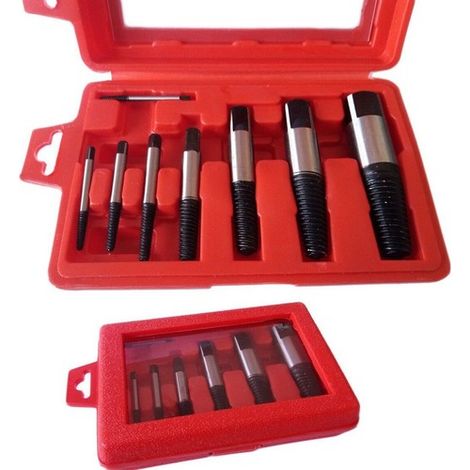 KIT 8 ESTRATTORI CONICI PER VITI BULLONI SPEZZATE PRIGIONIERI ESTRATTORE CONICO