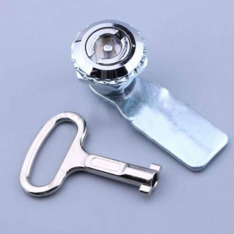 Serrure à came pour compteur de gaz avec clé triangle/type S/clé à douille carrée en alliage de zinc Serrure de porte multifonction électrique pour armoire (1/4)