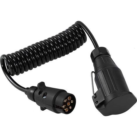 Câble dextension de remorque, prise de prise de remorque 7-13 broches Câble dextension de remorque 12v avec connecteur de prise de prise de remorque pour accessoires de remorque de voiture (1/4)