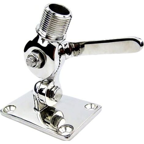 Support d'antenne de type base en acier inoxydable 316, accessoires de quincaillerie marine et nautique.