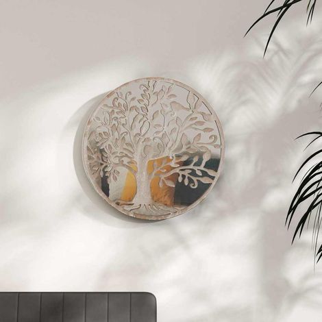 Miroir-Miroir décoratif Sable 40x2,5 cm Fer pour utilisation à l'intérieur 139750 (1/5)