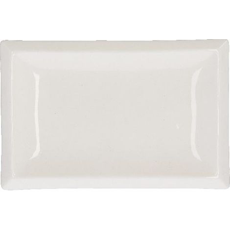 Vassoio Piatto in Ceramica Bianco Rettangolare 26 x 17 cm (1/2)