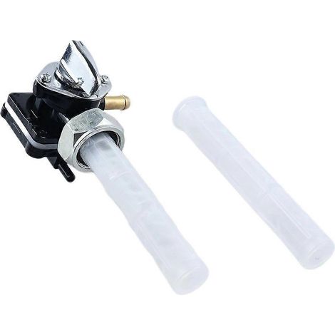 Robinet d'essence à sortie gauche 22 mm pour Harley FLSTF FXDL FLHT FLST FXSTB FLHR 2002-2006, système à dépression, référence 61338-02