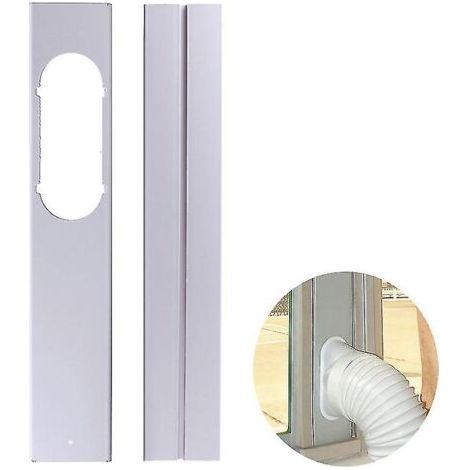 Crea – Joint de fenêtre pour climatiseur mobile réglable 130 cm – Plaque PVC 10 cm de large – Installation facile avec ruban adhésif
