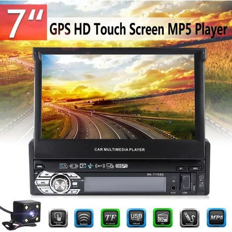 KLVGTIFS PUNEUFU 7'' 1DIN Bluetooth Voiture Autoradio GPS Navi Stereo MP3MP5 USB AUX FM Radio (1/5)
