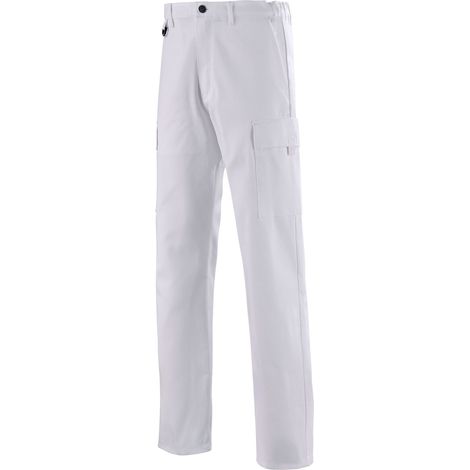 PANTALON BATTLE DRESS 100% COTON BLANC 2XL - FR(56-58)