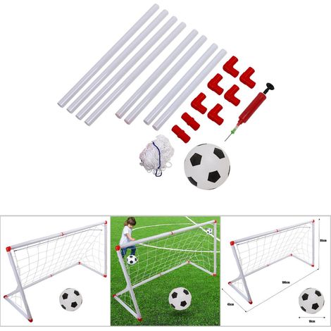 Tragbares Kinderfußballtor mit Ball und Pumpe, Indoor- und Outdoor-Sportset für Kinder (1/5)