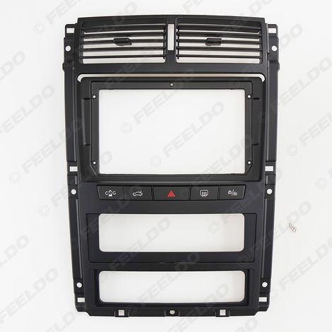 Compatible avec le cadre de modification du panneau de navigation Peugeot 405 2006-2007, cadre de panneau grand écran de navigation Android, 9 pouces.