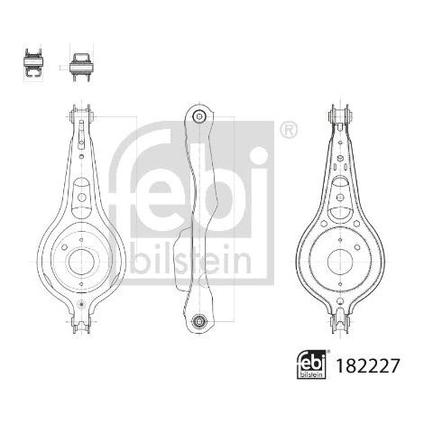 Bras de liaison, suspension de roue FEBI BILSTEIN 182227 FORD 1 719 019 (1/2)