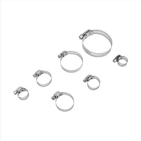 80-teiliges Schlauchschellen-Set, 8 mm-51 mm Rohrschellen, Metallschraubschellen, flexibles Flanschset für robuste Befestigung. (1/5)