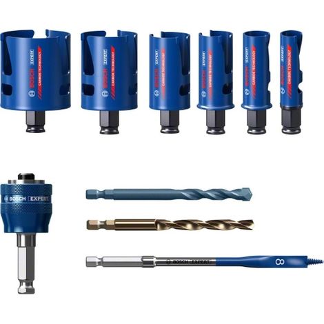 Jeu de scies-cloches Électricien 10 pièces 20-64mm EXPERT en matériaux de construction Bosch (1/5)