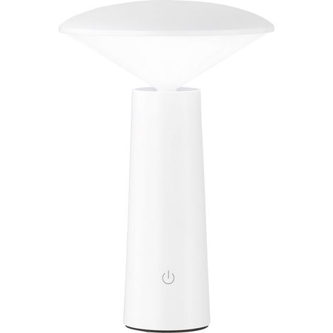 LED Tischleuchte Garten Outdoor Leuchte Batterie Akku Außentischleuchte, dimmbar CCT Schaltung  schwenkbar IP44, 2W 200lm 3000K 4750K 6500K , DxH 14x21 cm
