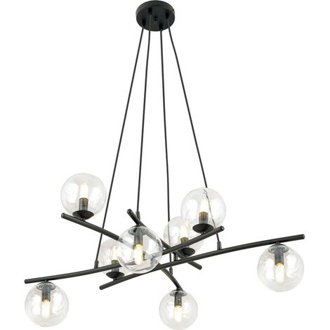 Lámpara colgante Lotra Transparente (8 luces)