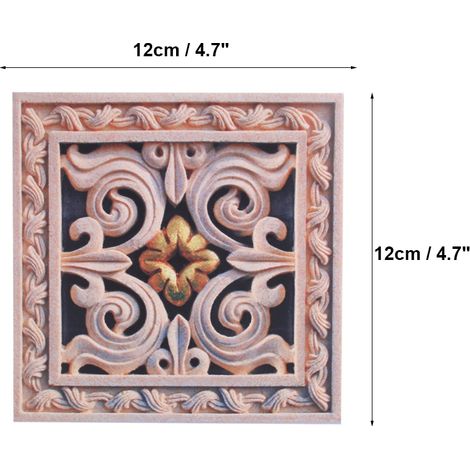 Sticker mural 3D stéréoscopique 12 cm x 12 cm, autocollant pour carrelage, décoration pour chambre, salon, autocollant en PVC, lot de 10 (1/4)