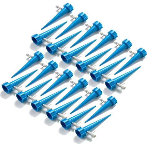 (24 pièces bleues) Kits d'arrosage automatique, arroseurs goutte à goutte, système d'irrigation automatique pour plantes d'intérieur, accessoires de jardin créatifs (1/4)