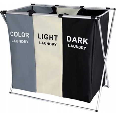 CESTA DE ROPA SEPARADA 3 compartimentos 135l (F060)