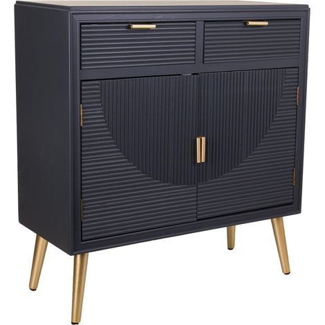 Recibidor de madera gris oscuro 80x36.5x85.5 (1/5)