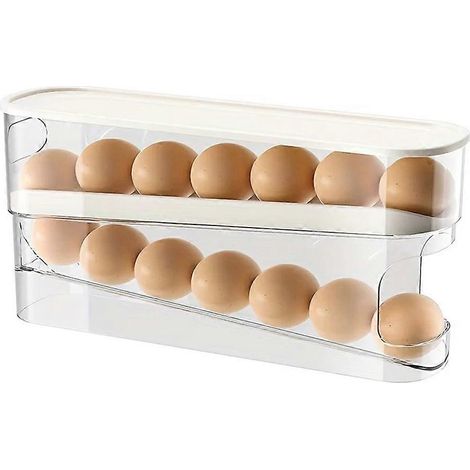 Boîte à œufs pour réfrigérateur, à ouverture automatique, grande capacité, pour la cuisine. (1/5)
