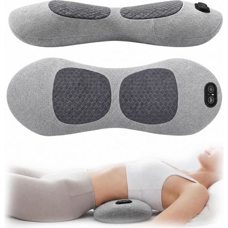 Appareil de Massage 3 en 1 pour le Dos, Masseur Cervical, Masseur électrique des Vertèbres Lombaires, avec Chaleur, Traction et Vibration, pour la Nuque, Les épaules et le Dos (1/5)