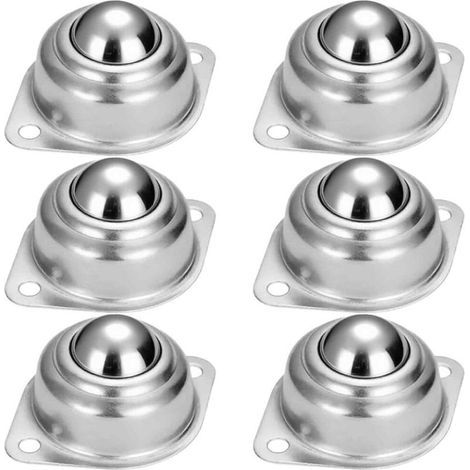 Ruote con cuscinetti a sfera, 6 pezzi di ruote con cuscinetti a sfera per mobili, ferro, per trasmissione, sedia a rotelle, sistemi di alimentazione, macchinari di processo (1/4)