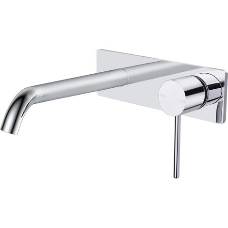 RAK Prima Tech Wall Mounted Basin Mixer Tap with Back Plate - RAKPRT3007 (1/2)