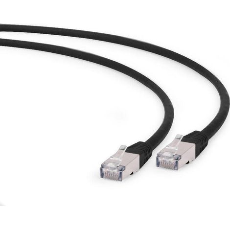 Cable Red S-Ftp Gembird Cat 6A Lszh Negro 0,5 M (1/4)