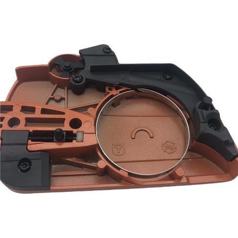 Convient aux tronçonneuses Husqvarna 450 et 445, plaquettes de frein, ensembles de couvercles de frein, accessoires de système de freinage de sécurité, coques de couvercle latéral de tronçonneuse et d (1/5)