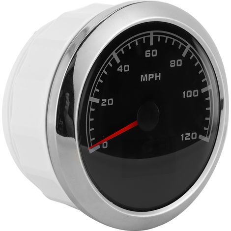 Compteur de vitesse GPS 85mm avec odomètre écran HD pour bateau yacht moto voiture 120 MPH (1/5)
