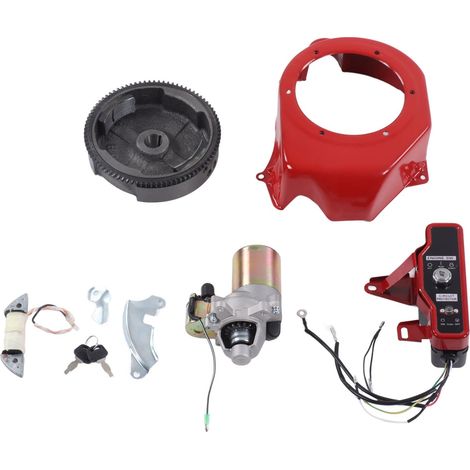 Kit démarrage électrique GX160 2KW 3KW – volant inertie + couverture – pour 168F 170F générateur essence, motoculteur (1/5)