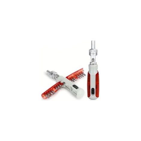 Crezuo 15-in-1 Tragbarer Präzisionsschraubendreher mit magnetischen Bits, Phillips-Schraubendreher-Set, Multifunktions-Reparaturwerkzeug