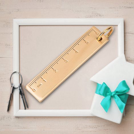 Mini Règle en Laiton 6cm pour Bijoux, Fournitures de Création, Cadeau Personnalisé (1/2)