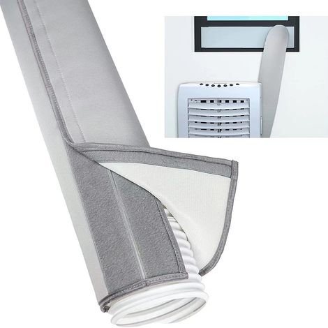Housse Isolante pour Tuyau de Climatisation - Protection Thermique Anti-Poussière pour Conduits d'Air, Installation Facile et Portable