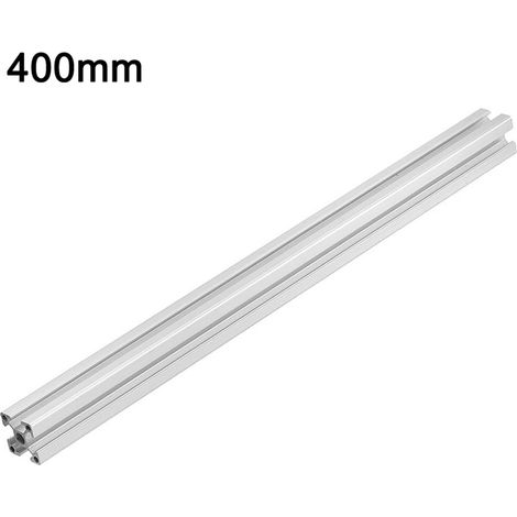 Profilé aluminium à rainure en T extrudé haute résistance rail linéaire pour pièces imprimante 3D 400 mm argenté