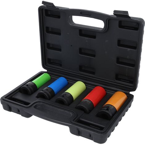 KS Tools 1/2 Alu-Felgen Kraft-Stecknuss-Satz robust, 5-tlg (1/5)