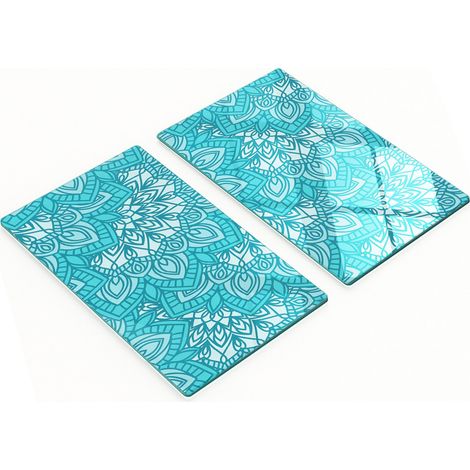 Tableros de vidrio decorativos multifuncionales con adornos impresos 2x30x52 cm