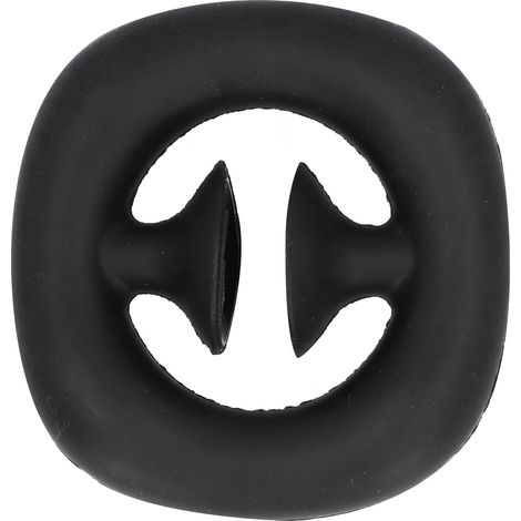 Lot en 2 poignées de massage en silicone noir à ventouse anti-stress pour mains, jouet de soulagement de l'anxiété et décompression. (1/5)