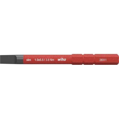 Wiha Bit slimBit electric Schlitz 5,5 mm x 75 mm (34581)
