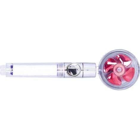 Ventilator-Duschkopf, Hochdruck-Handbrause mit Pausenschalter für Hotel-WCs (Rote Ventilatordusche) (1/5)