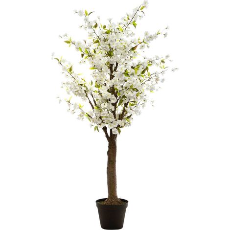 Künstlicher weißer Kirschbaum H. 200 cm