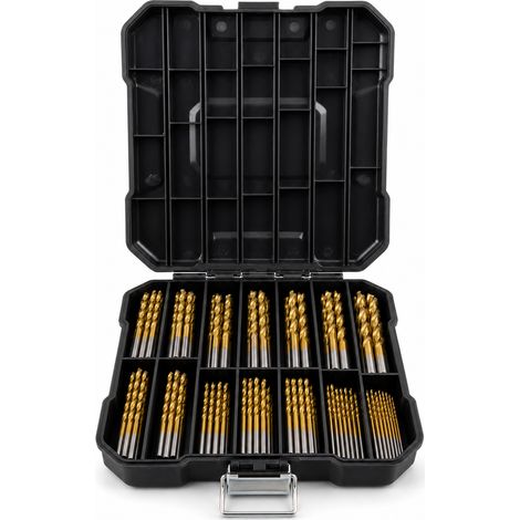 99-Piece HSS Titanium Drill Bit Set for Drill in Box (1/5)