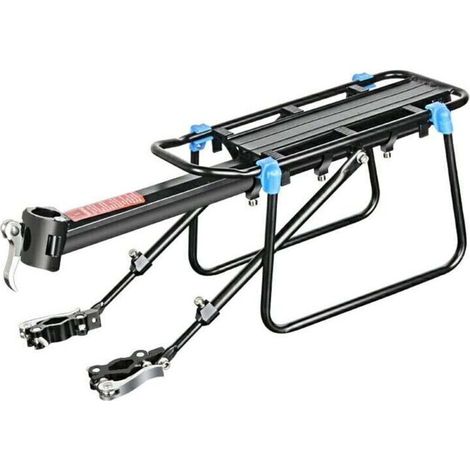 Vélo Porte Bagage, Porte vélos réglable, Charge maximale 75 KG, Alliage d'aluminium Vélo Racks avec, Installation Rapide avec réflecteur (1/3)