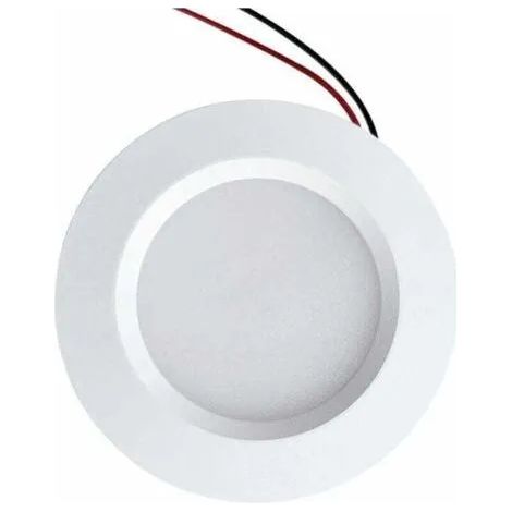 Mini spot LED encastré 68 mm – Étanchéité IP54 pour salle de bain et cuisine – 3 W CC 12 V – Aluminium blanc naturel 4000 K (1/3)