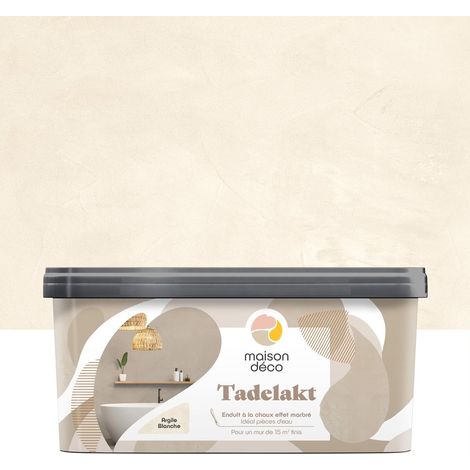 Yeso decorativo Tadelakt MAISON DECO, arcilla blanca, 5 l MAISON DECO (1/3)