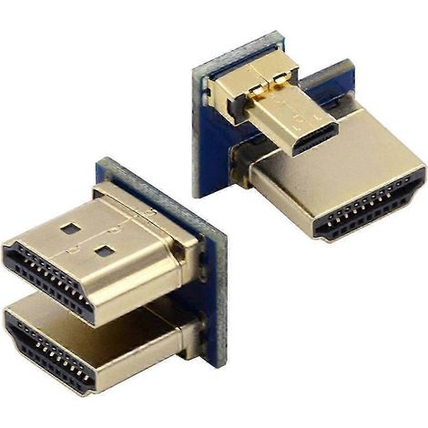 Convient pour l'adaptateur et le connecteur HDMI vers micro HDMI de type A CN-006 en 2 pièces (1/5)